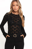 Evora Lace Top Black