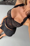 I Dont Believe It Halter Top Black