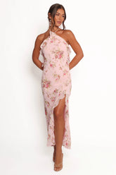 Patricia Maxi Dress Pale Pink Floral