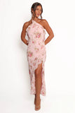 Patricia Maxi Dress Pale Pink Floral