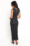 Drea Maxi Dress Black Polka Dot