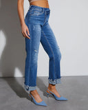 Lucy Super Stretch High Rise Slim Leg Straight Jeans