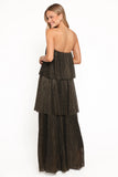 Bloom Strapless Maxi Dress Black