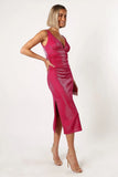 Solsana Midi Dress Viva Magenta
