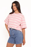 Zestora Tee White Pink
