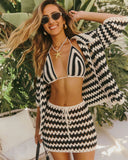 Lucca Crochet Cover Up Mini Skirt