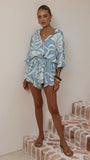 Bailin Playsuit Coral Blue