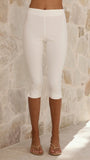 Belvini Capri Pants White
