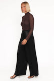 Joyce Wide Leg Pant Black