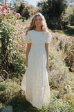 Janice Maxi Dress Butter Yellow Broderie