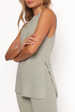 Ellory Knitted Pants Set Light Sage
