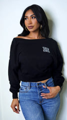 Kali Off Shoulder Sweater Black