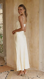 Elsa Midi Dress Yellow