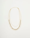 Jett Layered Disc Necklace