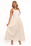 Franki Midi Dress White Cream