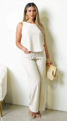 Cyrilla Linen Set Beige