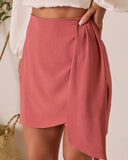 Karlena Draped Mini Skirt