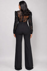 Lori Black Sequin Jumpsuit