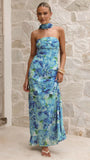 Mariposa Maxi Dress Blue Floral