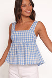 Chatham Top Blue Gingham
