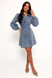 Phoenix Long Sleeve Mini Dress Denim