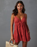 Shelby Cotton Pocketed Tiered Romper