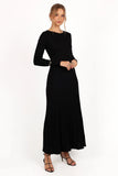 Alison Long Sleeve Maxi Dress Black