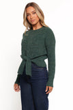 Captivate Knit Sweater Emerald