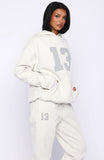 Its Your Chance Oversized Hoodie Grey Marle