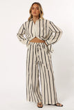 Silvia Pant Cream Stripe