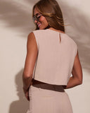 Carissa Cap Sleeve Linen Top