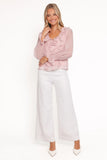 Lennon Ruffle Blouse Blush
