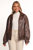 Zoe Bomber Jacket Brown
