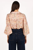Floria Top Beige Floral