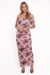 Indya Maxi Dress Pink Floral