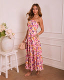 Floral Daydream Floral Strapless Maxi Dress