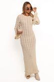 Colter Long Sleeve Maxi Dress White
