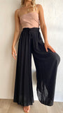Avery Wide Leg Pants Black