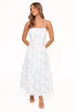 Botanique Midi Dress Blue Floral