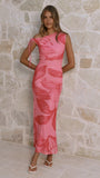 Seona Maxi Dress Pink Floral