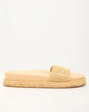Devena Raffia Platform Sandal