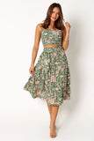 Lani Midi Skirt Green