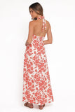 Cottrell Maxi Dress Red Floral