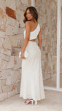 Abia Maxi Dress White Natural