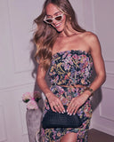 Fresh Take Floral Drawstring Tube Top