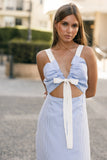 Bailee Maxi Dress Blue Stripe