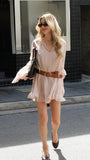 Leera Mini Dress Nude
