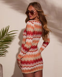 Madison Striped Cover Up Mini Dress