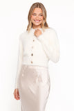 Jintie Vintage Button Cardigan Cream