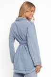 Donovan Denim Tie Jacket Light Denim
